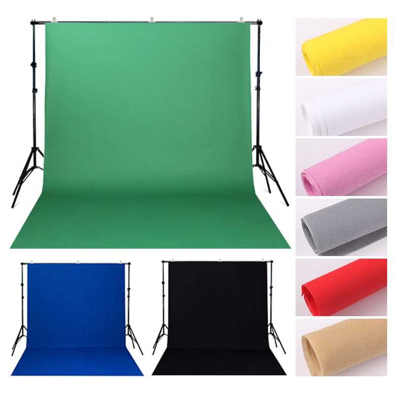 Green Screen Background Kain Backdrop Bahan Premium Studio Video Foto Fotografi Non-Woven Textile