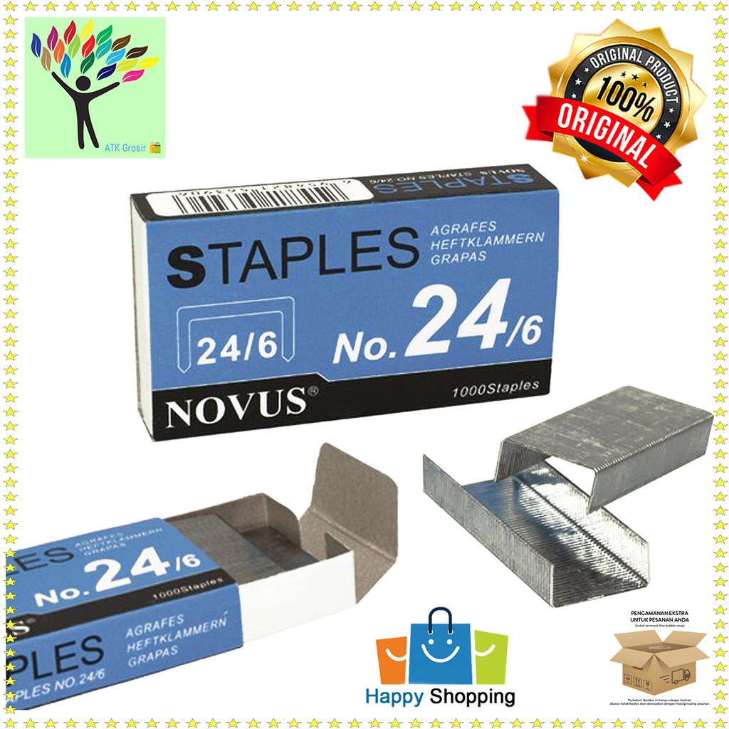 

Isi Staples Besar No.3 (Stapler 24/6) - Novus