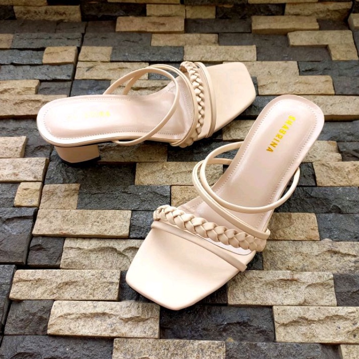 Best Seller Shabrina Fiona Cream Sepatu Big Size Jumbo 41-45