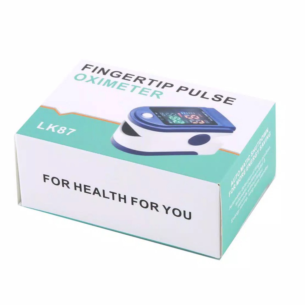 Fingertip Pulse Oximeter Alat Ukur Kadar Oksigen Dalam Darah Mengukur Detak Jantung Pengukur Oksigen