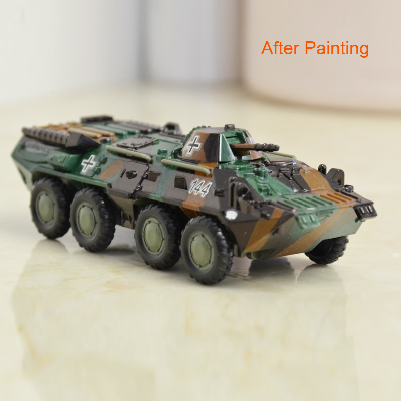 Miniatur Mobil SU Soviet BTR80 Armored 4D Skala 1 / 72 Bahan Alloy Untuk Mainan / Koleksi