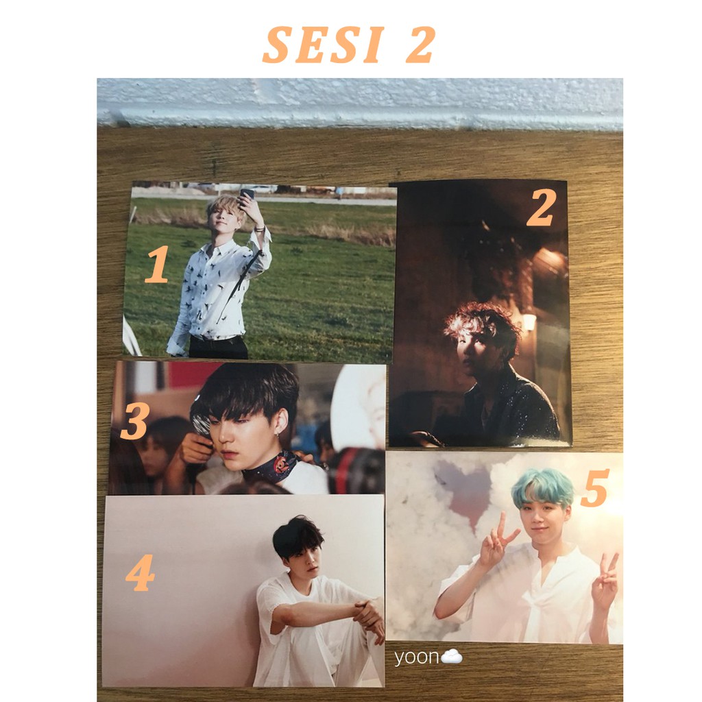 [READY STOCK] BTS - SUGA/YOONGI LIVE PHOTO 오늘 ONEUL(OH, ALWAYS) EXHIBITION SEASON 2
