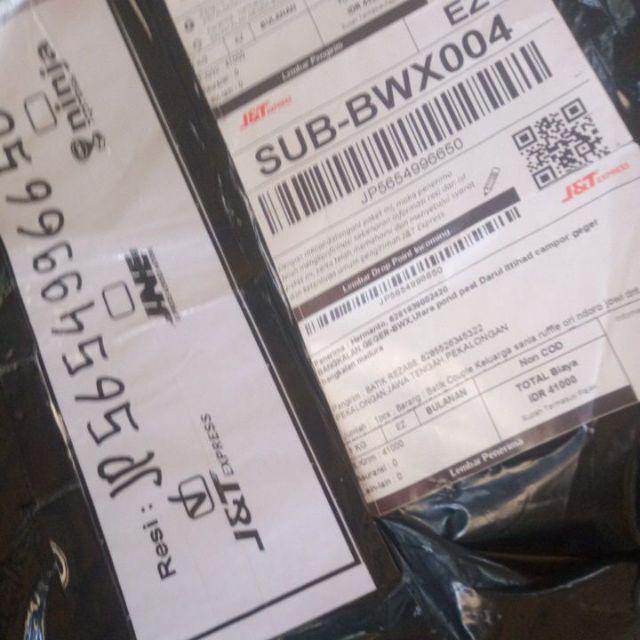 Batik Couple Keluarga Sania Ruffle Ori Ndoro Jowi Dnt Motif Garuda Merah