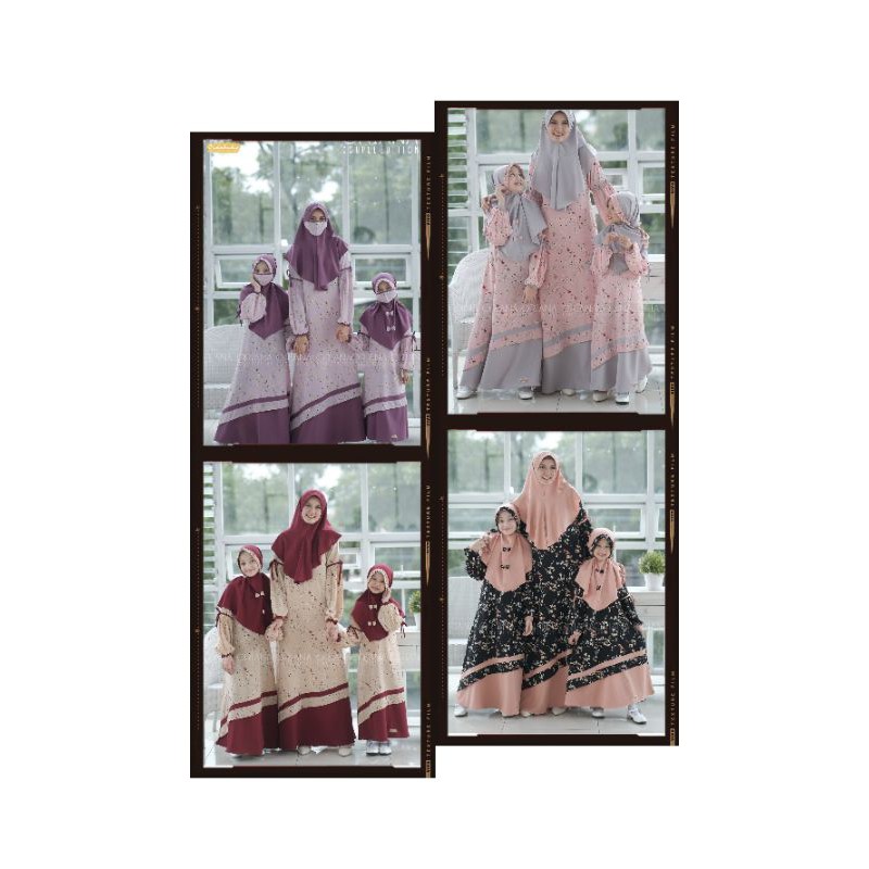 Gamis Oriana by Oidokids || Couple Ibu dan Anak || Free Khimar dan Masker