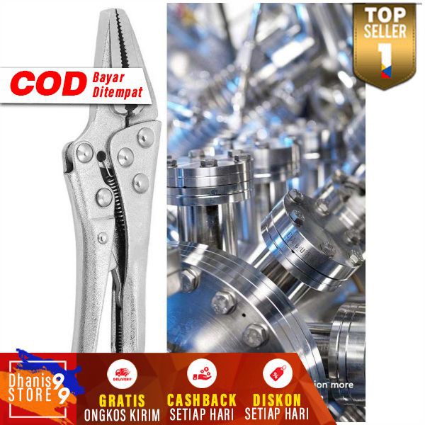 Tang Potong Multifungsi Pliers Manual Pressure Mouth C Type 5 Inch Material Besi Stainless Steel Berkualitas