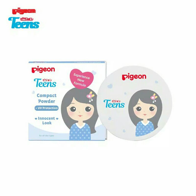 PIGEON Teens Compact Powder + UV Protection 14Gr / Bedak Padat Remaja