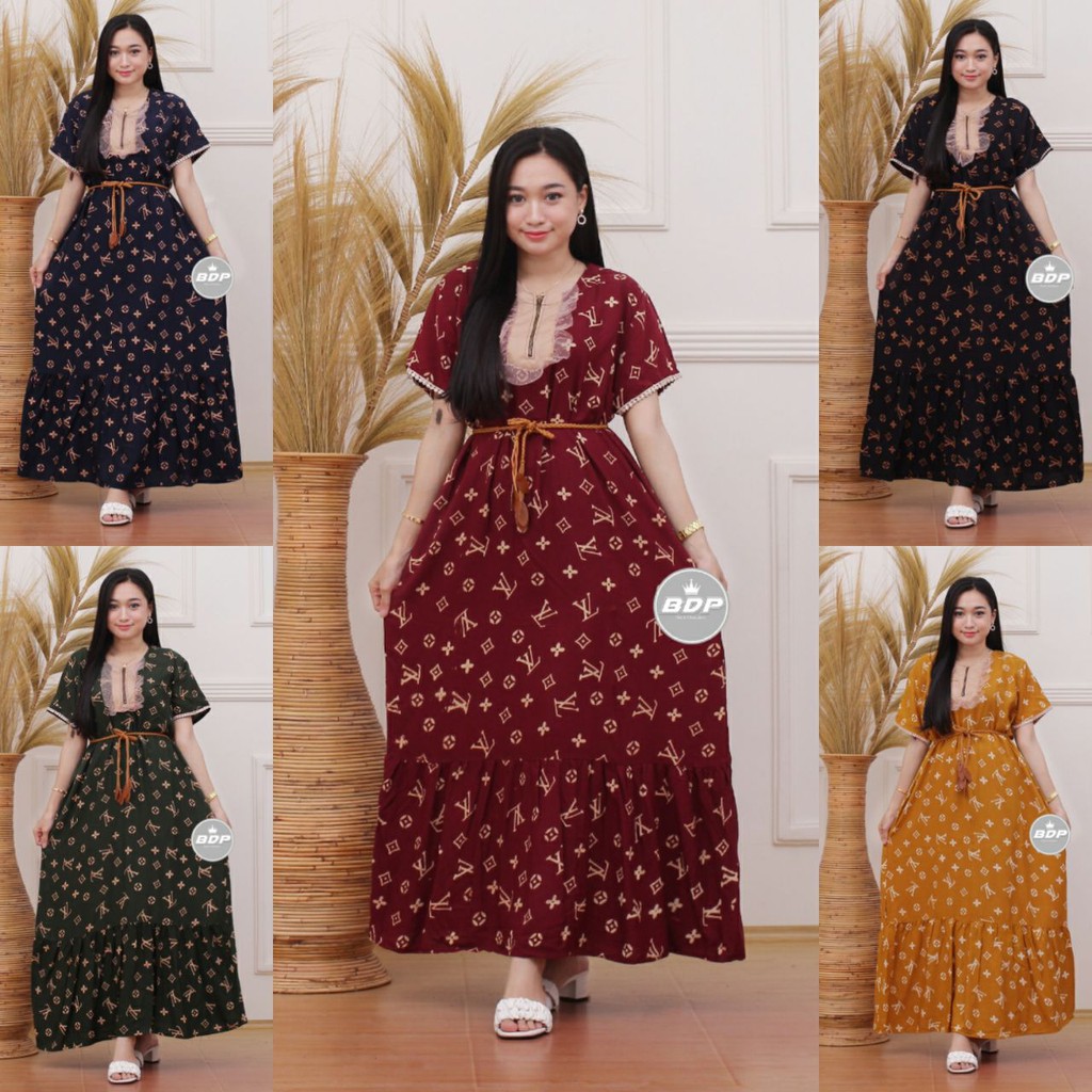 TERBARU | DASTER ARAB PANJANG | DASTER ARAB MOTIF | DASTER BUSUI RESLETING DEPAN | BAJU TIDUR DASTER