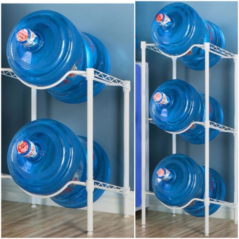 Rak galon 2 susun / Rak galon 3 susun Stainless steel/ Rak galon Krisbow