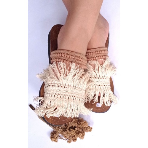 Moms n Kids Rumbai sandal boho, Rumbai Choco boho sandal, Ethnic slippers, Sandal etnik, sandal, boh