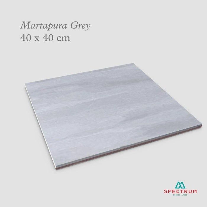 Mulia Keramik Lantai Keramik Spectrum Martapura Series Grey Beige 40X40