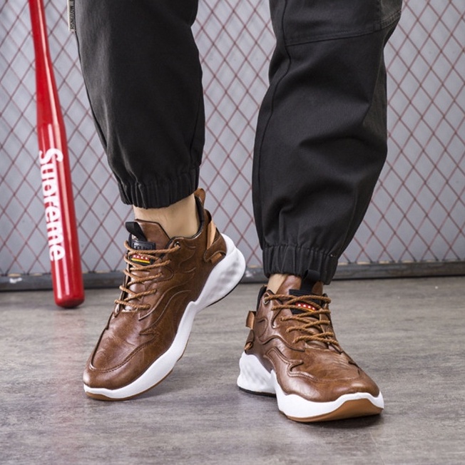 Sneaker Sepatu Pria 01127990 Men's Leather Running Shoes