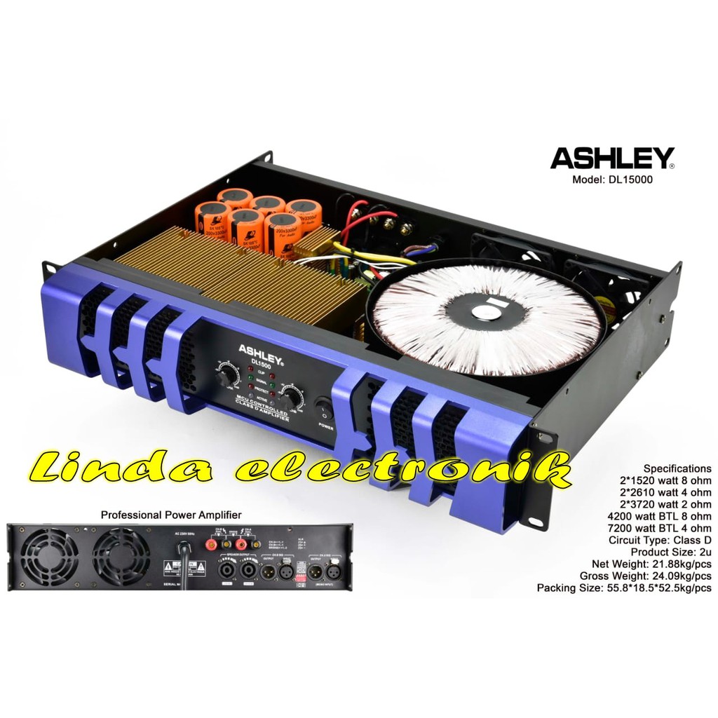 power ashley DL 15000 ORYGINAL CLASS D ashley dl15000