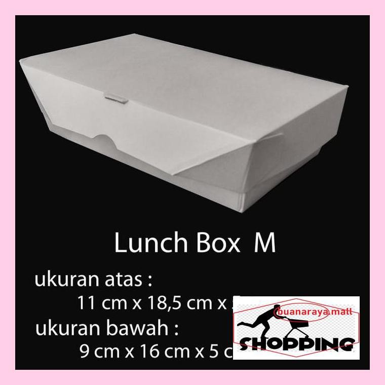 

Mkmiin Paper Box Lunch Ukuran M / Paper Box Kertas / Paper Take Away Miins74S