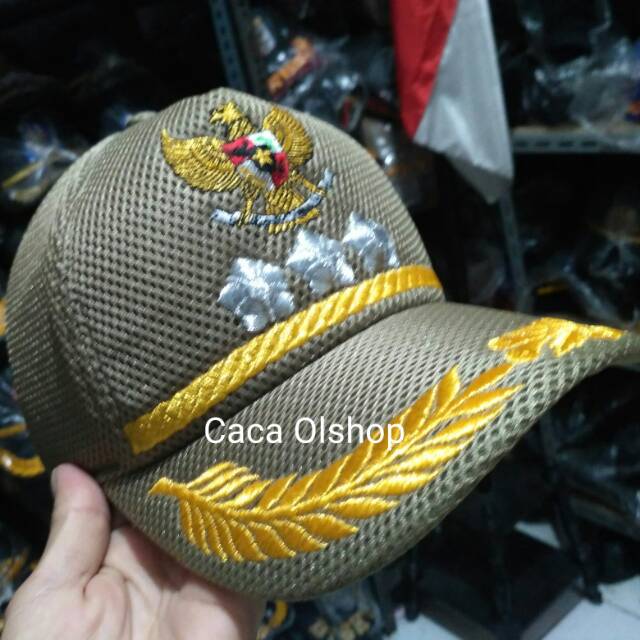 Topi Camat Melati Bordir Timbul