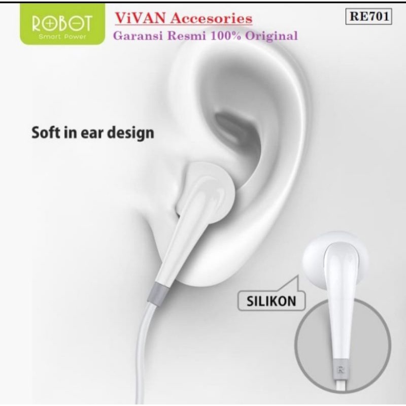 ROBOT Handsfree/Headset Android RE701 Soft in-ear 3.5mm Wired
