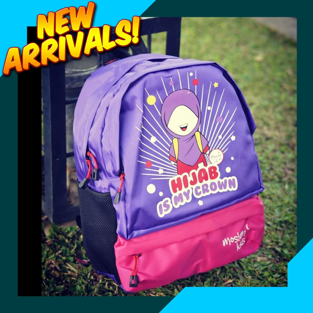 Tas Sekolah Anak Muslim SD SMP MK127 Backpack Large Moslem Kids