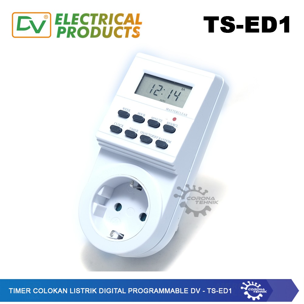 DV - TS-ED1 - Timer Colokan Listrik Digital Programmable