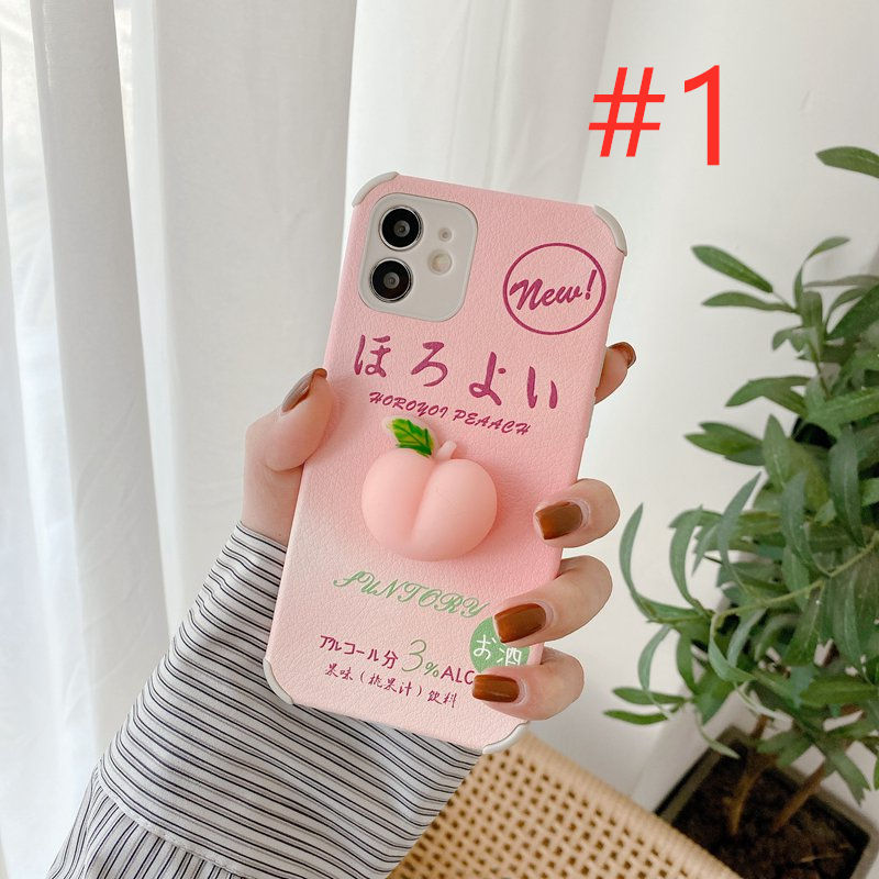 Pink Peach Doll Soft Case OPPO A9 A5 A53 A33 2020 A3S A7 A5S A12 Realme C1 F11 A91 Reno 3 5 A52 A92 F9 Pro K5 Realme XT Smile Casing VIVO Y17 Y11 Y12 Y12i Y15 V9 Y93 Y91C S1 Z1 Y20 Y20i Y20S Y12S Y19 Y50 Y30 Y30i-1