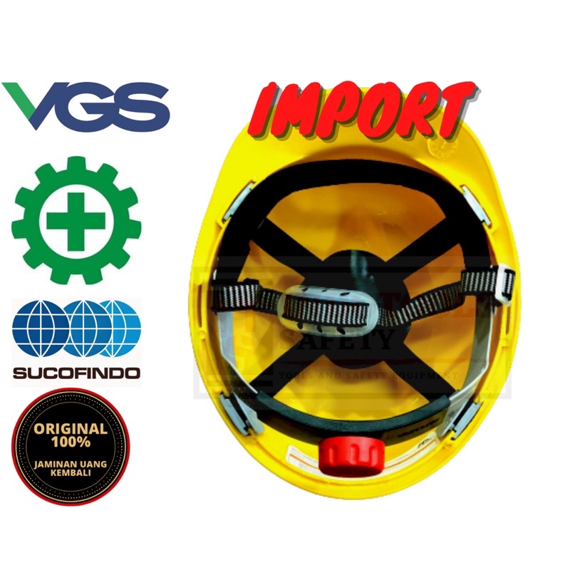 HELM PROYEK V-GUARD SAFETY ( HIJAU,ORANGE,KUNING,BIRU,PUTIH,MERAH) LENGKAP DENGAN FAST TRACK PUTARAN SPAREPART