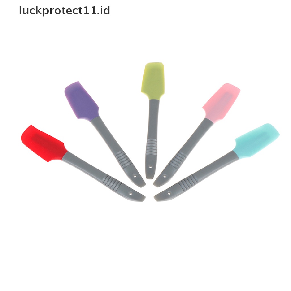 //HG&amp;ID// 1pc Mini Silicone Cream Butter Cake Spatula Mixing Batter Scraper Brush .