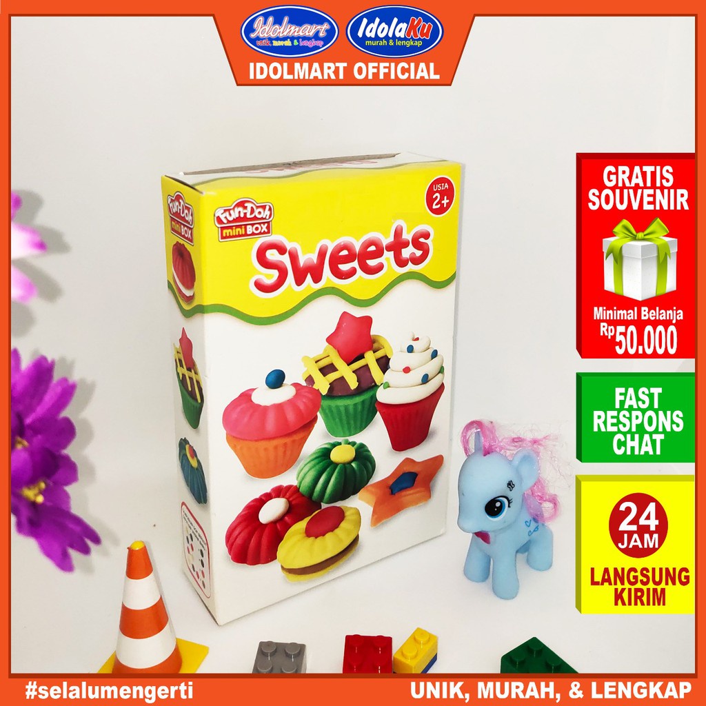 IDOLAKU Fun-Doh  Mini Box Sweets - Play Doh