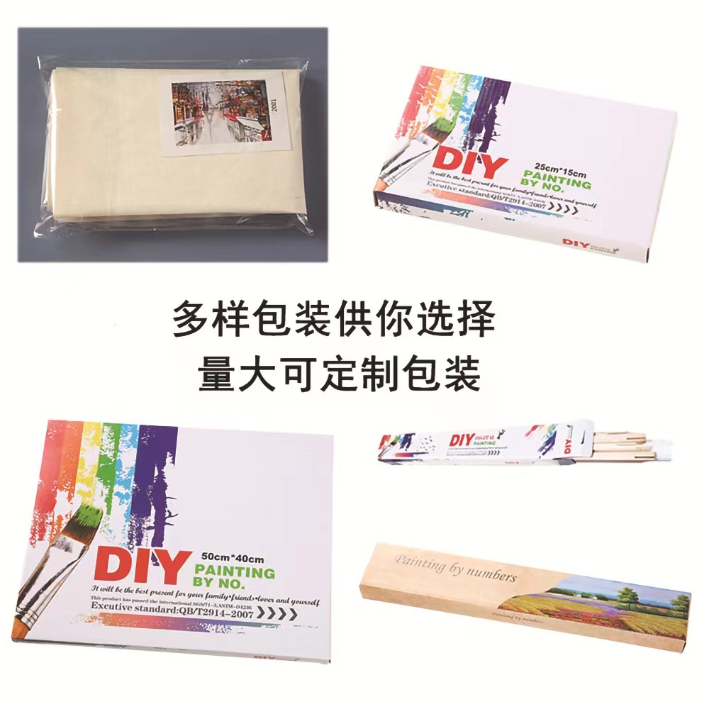 

RB DIY CANVAS PAINTING BY NUMBER KIT DIGITAL OIL PAINTING DIY PAINT BY NUMBER LUKISAN 40X50CM /