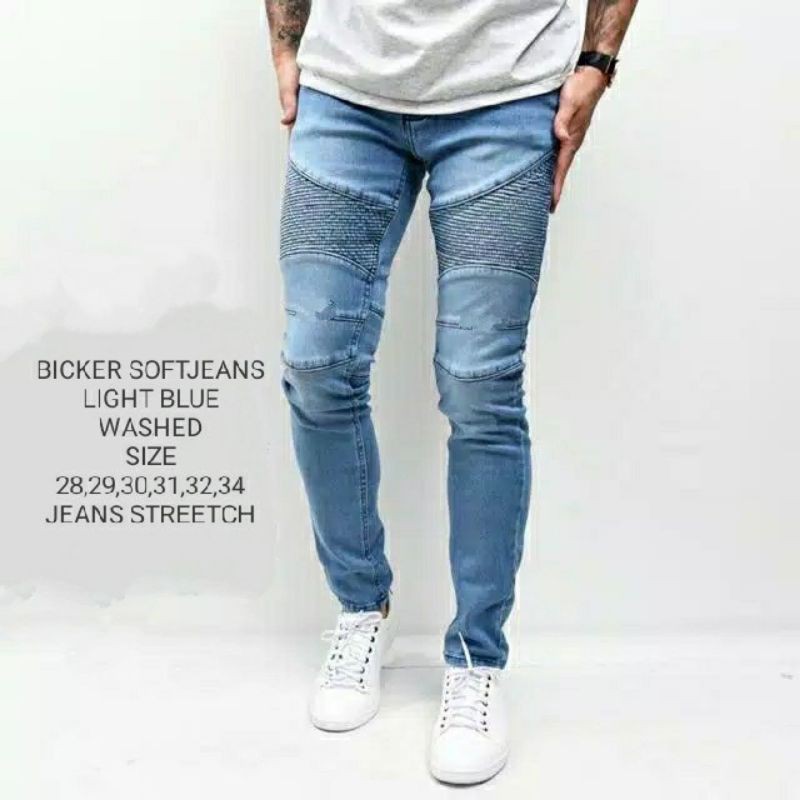 Celana Jeans Pria Biker Softjeans Terbaik