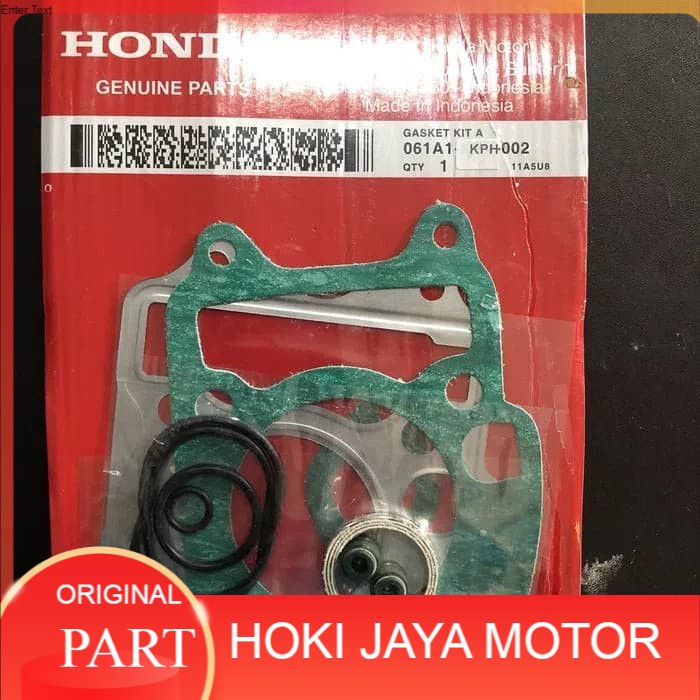 PROMO ORIGINAL PART; paking top set supra x 125