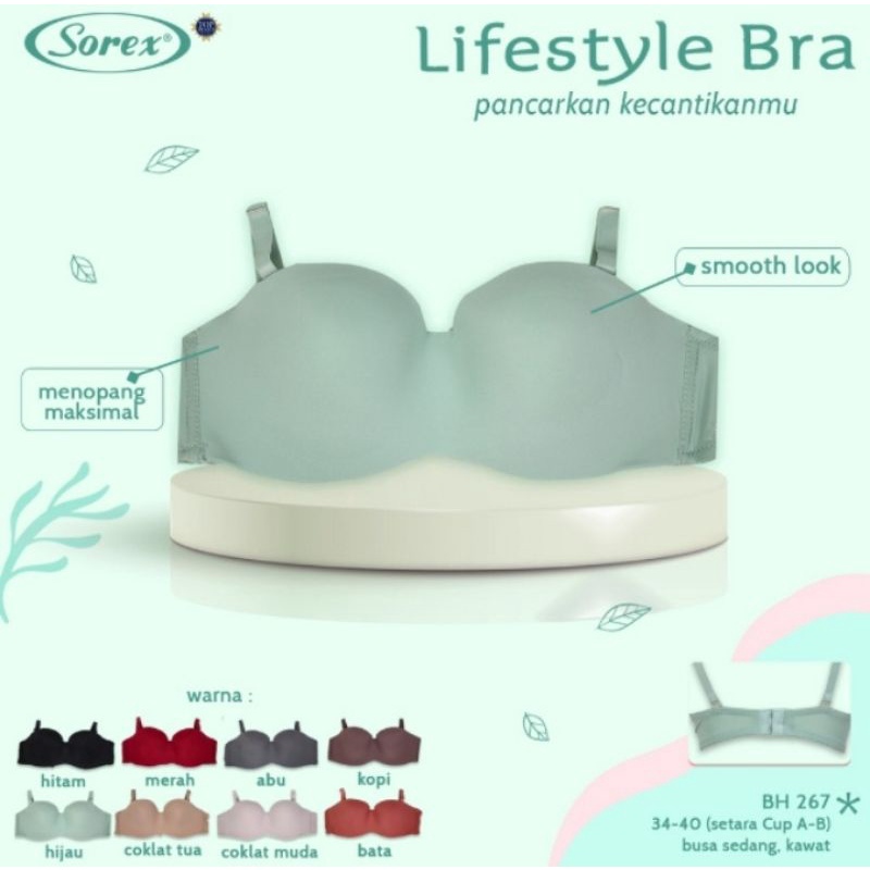 Bra Sorex Seamless 267 Ada Busa Pakai Kawat
