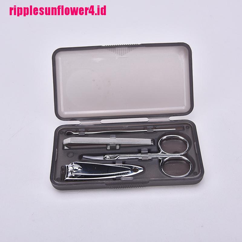 Lady 4pcs / Set Gunting Kuku + Buffer + File + Pinset + File + Kikir Kuku