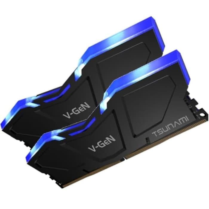 Memory RAM DDR4 2x8GB 2666 KIT CL 16-18-18-35 1.2v LED V-Gen TSUNAMI