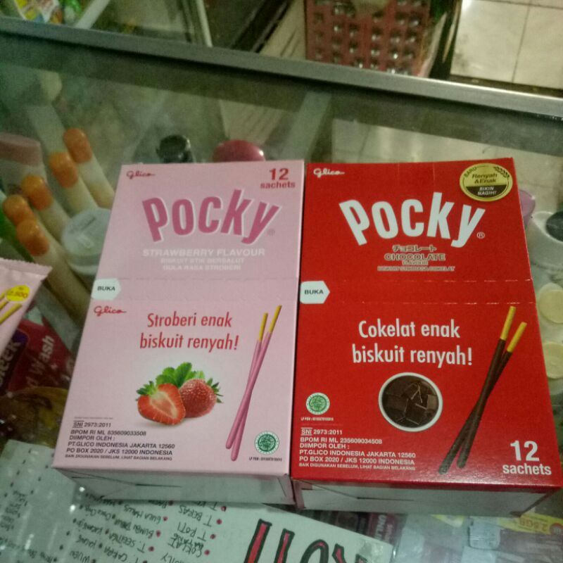 

Pocky box 12x11g (kemasan mini 1box isi 12)