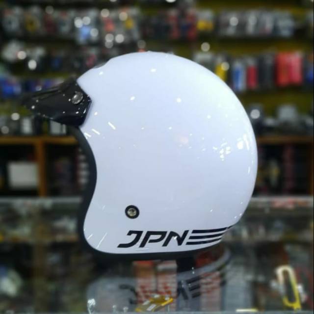 Helm Retro Bogo JPN ARC Putih White Glossy Original  +  PET
