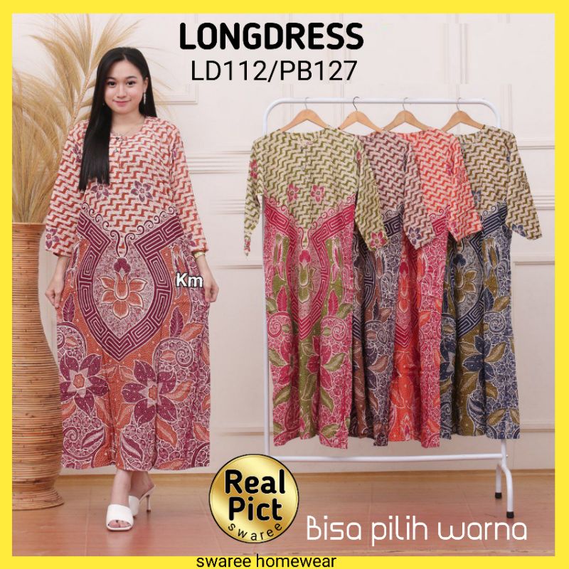 Baju Wanita Dewasa Kekinian Daster Remaja Lengan Panjang Motif Batik Bahan Rayon Busui Pakaian Perempuan Ibu Menyusui Harga Grosir Murah