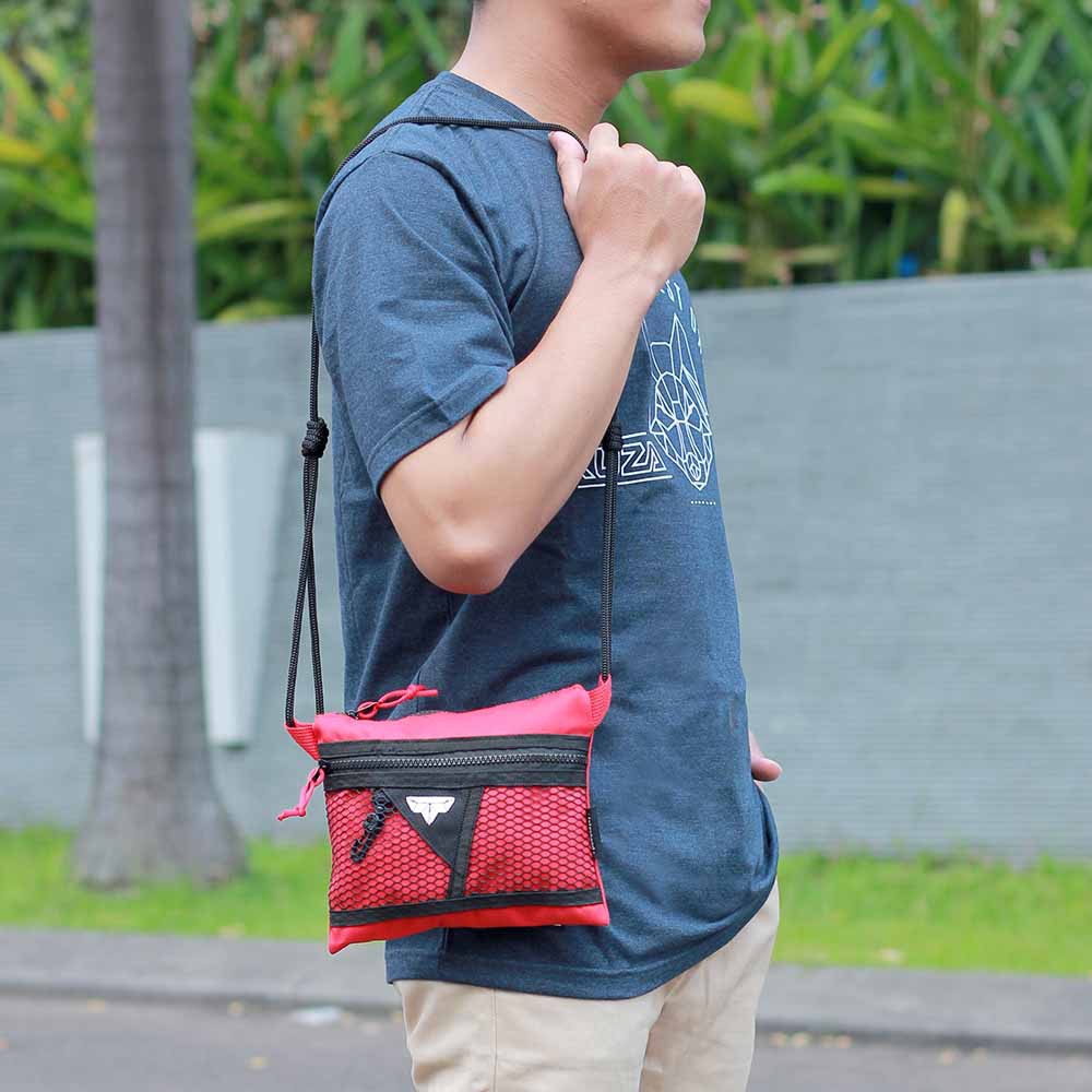 Tas Sling Bag Sacoche - Tas Selempang Handphone Mini Bag Pria Keren Slingbag Kecil Terbaru