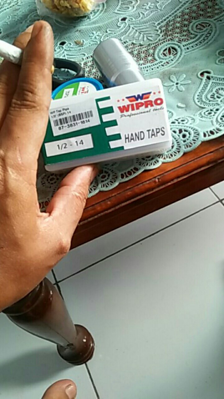 Handtap Pipa Wipro 1/2 Bsp 14 Pipe Hand Tap 1/2 Inch Bsp14 1/2x14 Merk Wipro