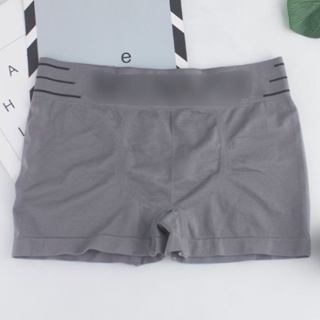 HC Celana Dalam Boxer Pria Underwear Man Sempak Cowok Celana Kolor Pendek Murah Import-HC947 ABU