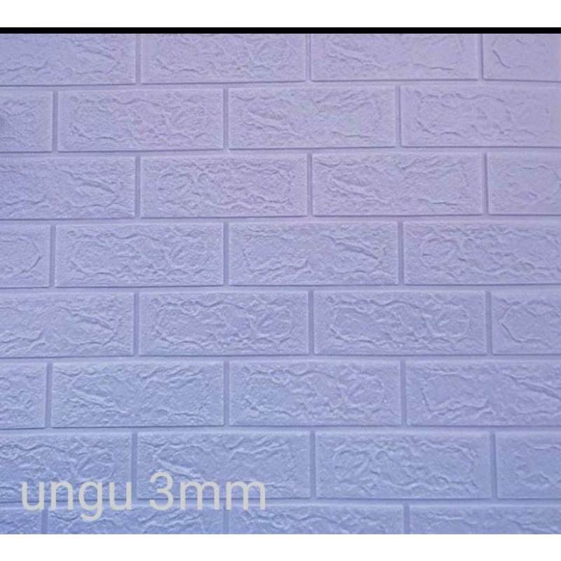PEKANBARU Wallpaper foam  3D 6mm-7mm-BATA UNGU 3MM