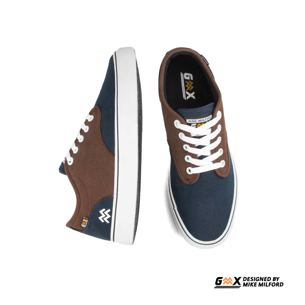 Sepatu GMX Geoff Max Davis Navy Brown