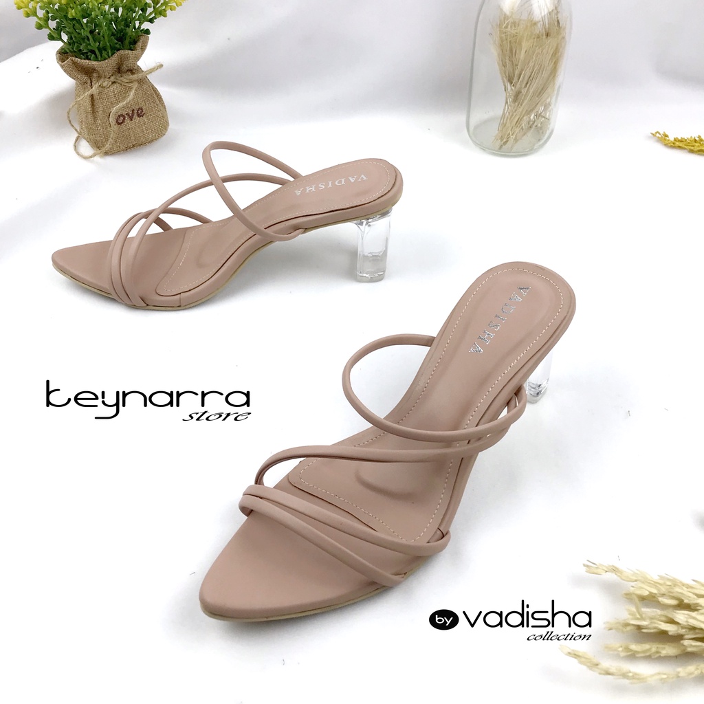 Keynarra Adeeva Sendal Wanita Heels Kaca 7 cm