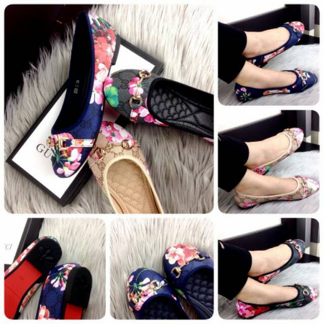 GUCCI GG Blooms Floral Flats Spring Summer 2017 #268-3