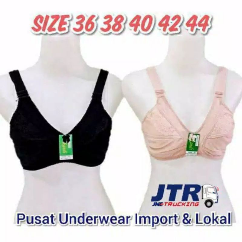 Sport Bh Bra Wanita Dewasa Plum Srikandi Coklat Hitam Tanpa Kawat Jumbo Cup Besar Murah