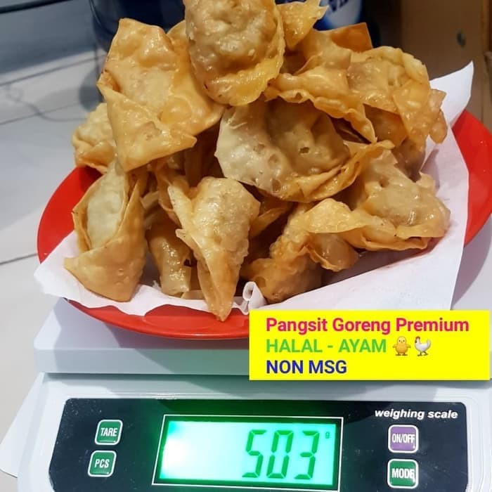 

Pangsit Goreng Ayam Fresh Premium Yen Yen No MSG . 500 gram Enakkkk
