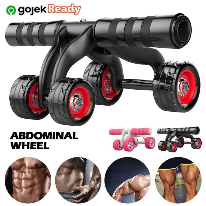 Pelangsing Perut Alat Fitnes Portabel Serbaguna / Roller Fitness perut