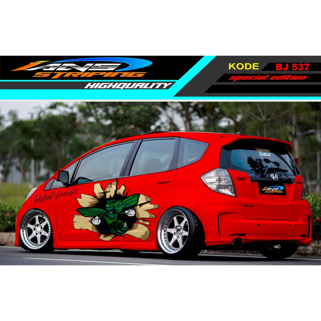 STICKER VARIASI MOBIL JAZZ BRIO AGYA SIGRA YARIS SWIFT / DECAL STICKER MOBIL / STIKER MOBIL