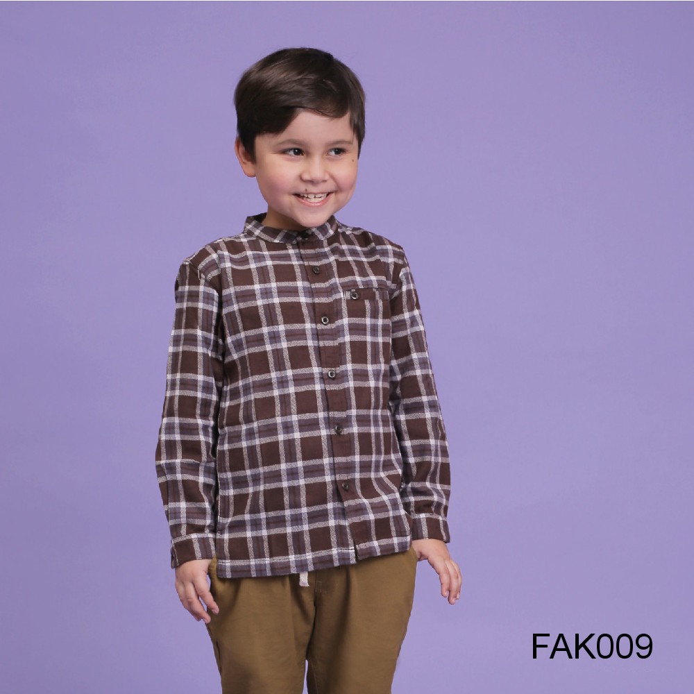 Size S - Baju Koko Anak Afrakids - Baju Muslim Anak Laki-Laki