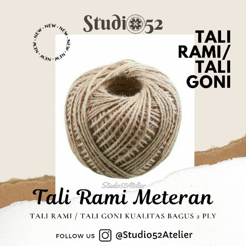 

✤ Tali Rami / Tali Goni 2 PLY per Meter ✤