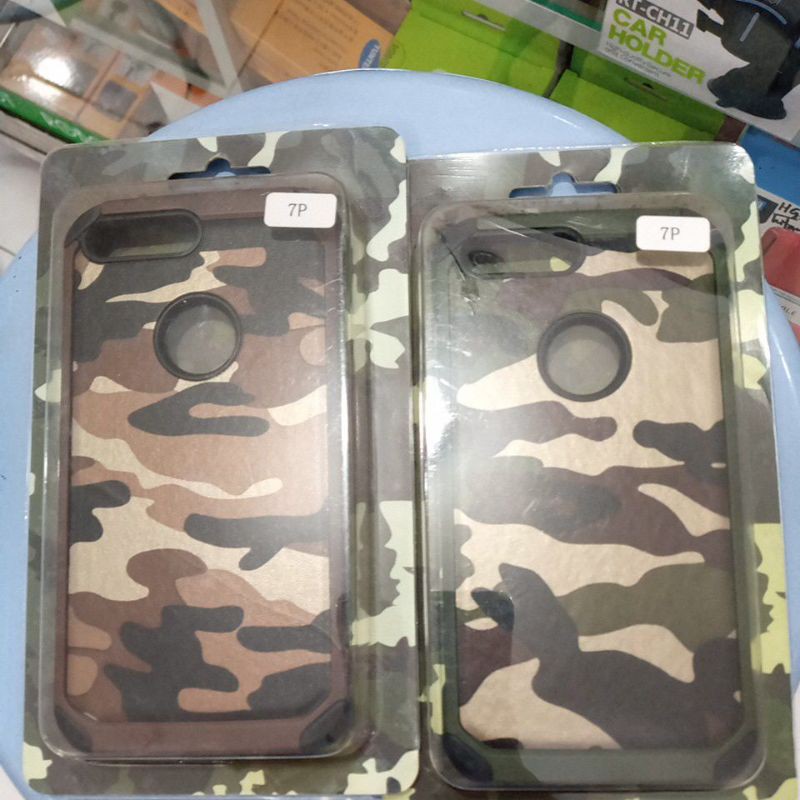 IPHONE 6G/6S/7+/8+ Case armor army antishock army style rudged hard leather armor