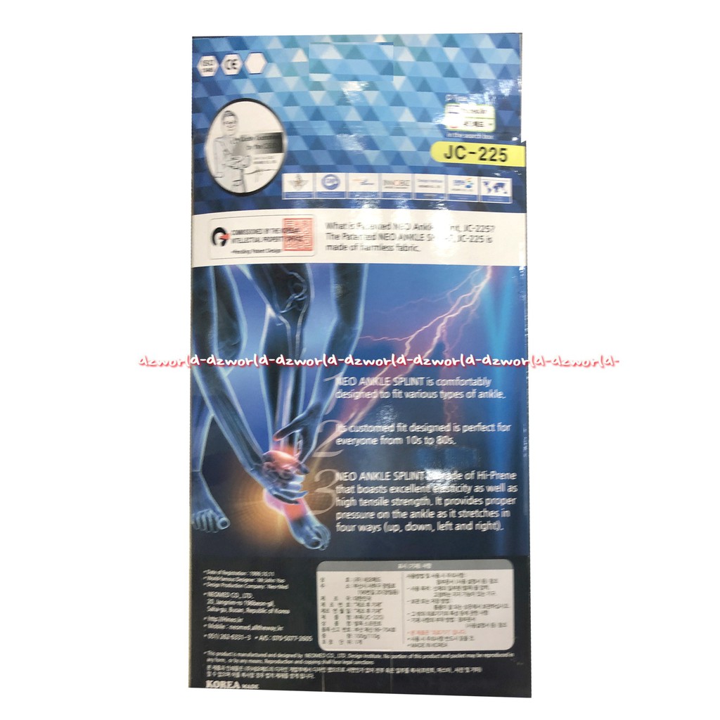 Neo Ankle Splint JC 225 Alat Kesehatan Untuk Tumit Kaki