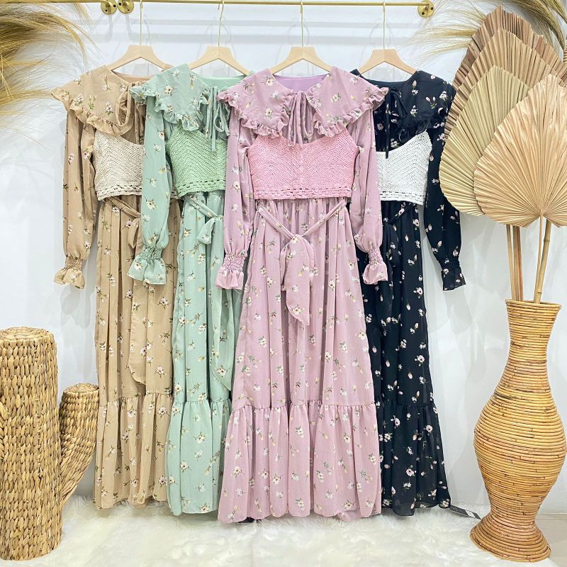 furla maxi, gamis import premium, dress rompi bangkok, gamis bunga bkk, dress shabby chic